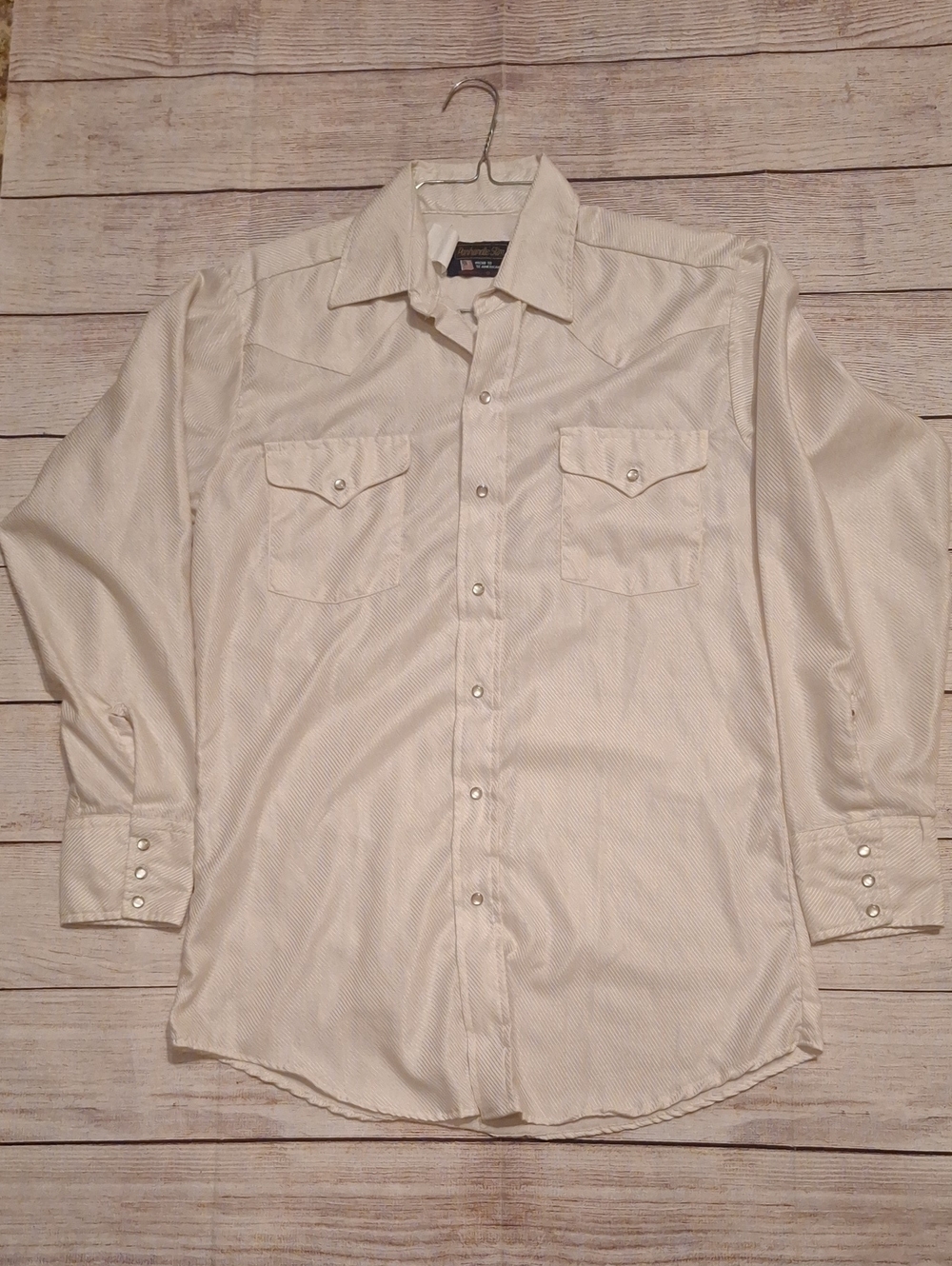 Vintage Panhandle Slim Western Shirt Pearl Snaps - Size Medium